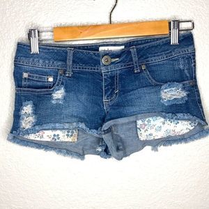 Jake Jeans Allie Cutoff denim shorts print pocket